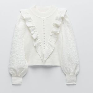 WOOL BLEND KNIT SWEATER